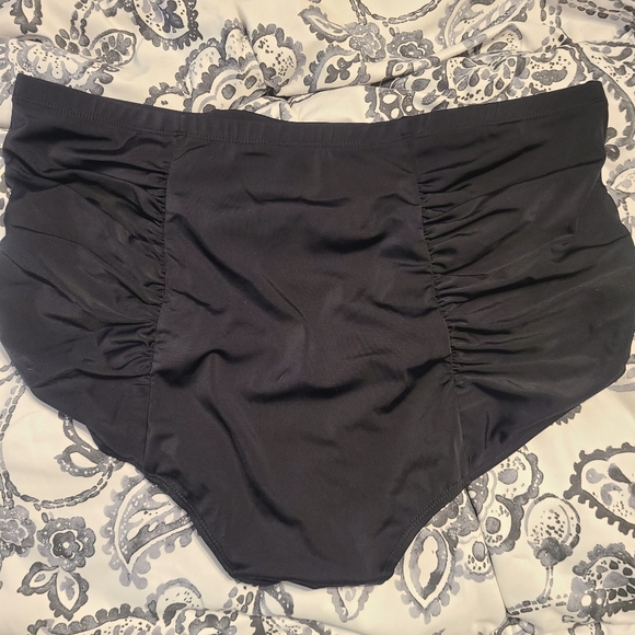 High Rise Ruched Bikini Bottom - Picture 6 of 6